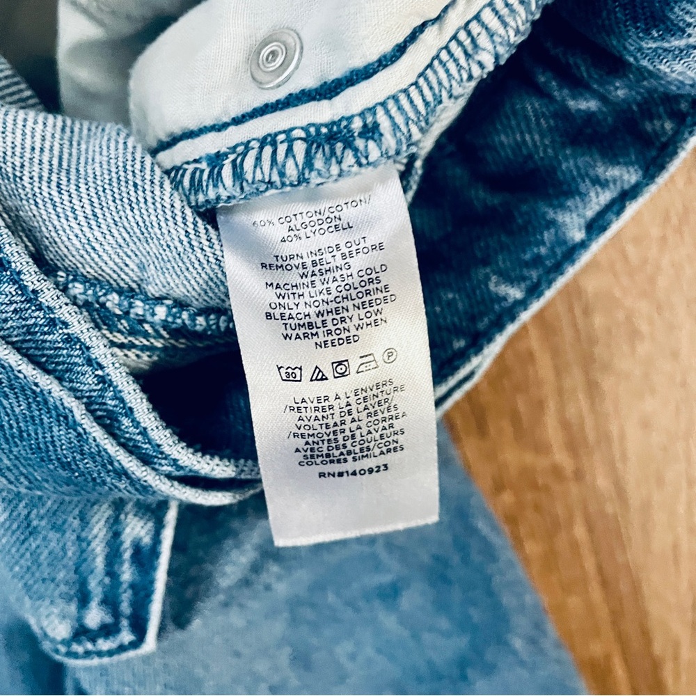 LOFT High Rise Belted Palazzo Jeans 25 0 Medium Wash Denim - Picture 9 of 11